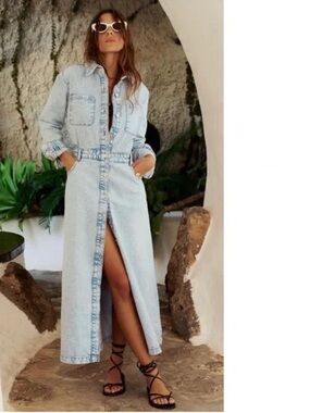 Denim Long Sleeve Dress
